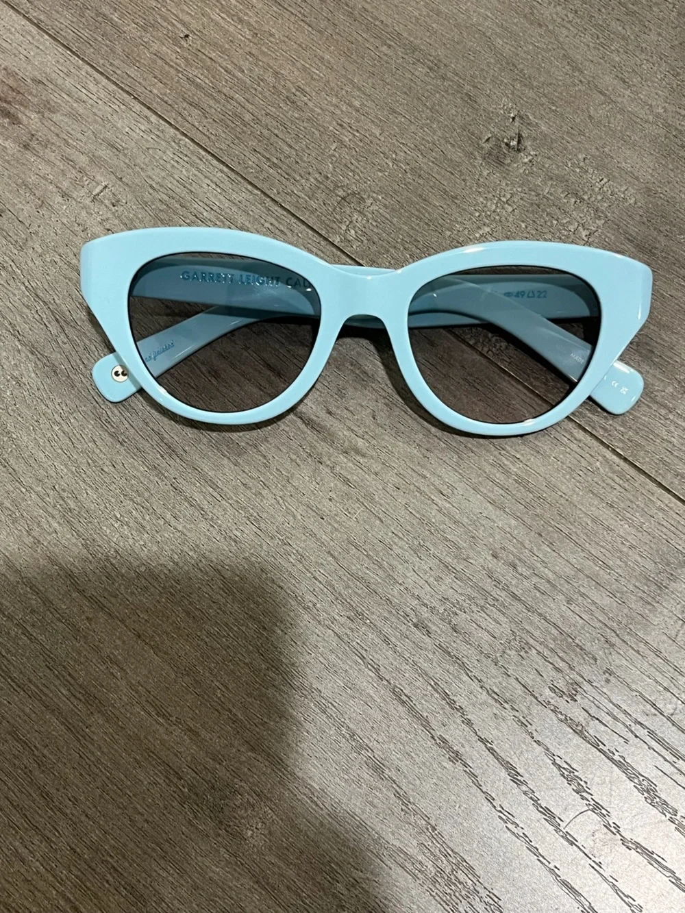 Garrett Leight Cat-Eye Sunglasses - Light Blue